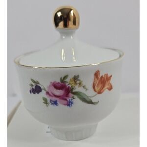 Vintage Sugar Bowl 1777 Hennborg Porcellan made in German Democratic Republic